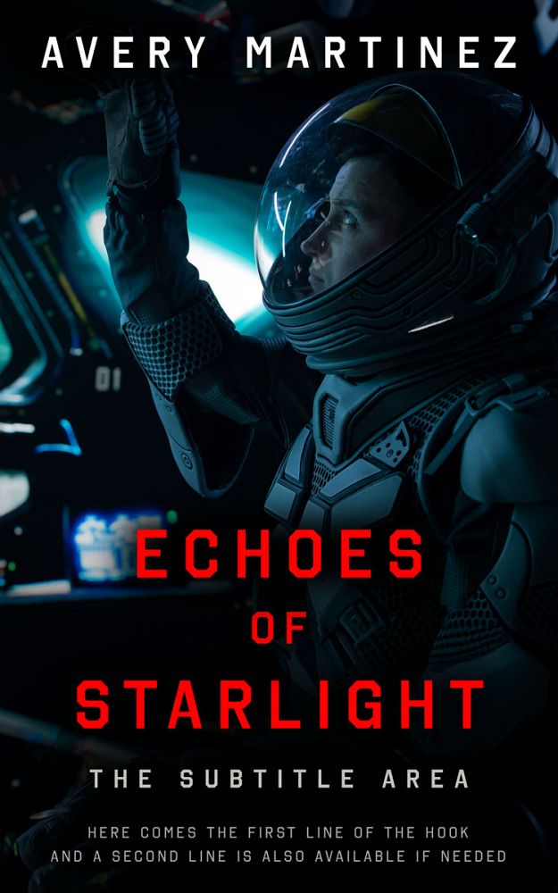 Front view of Ebony #30295 - Premade Science Fiction Book Cover | BookCoverZone
