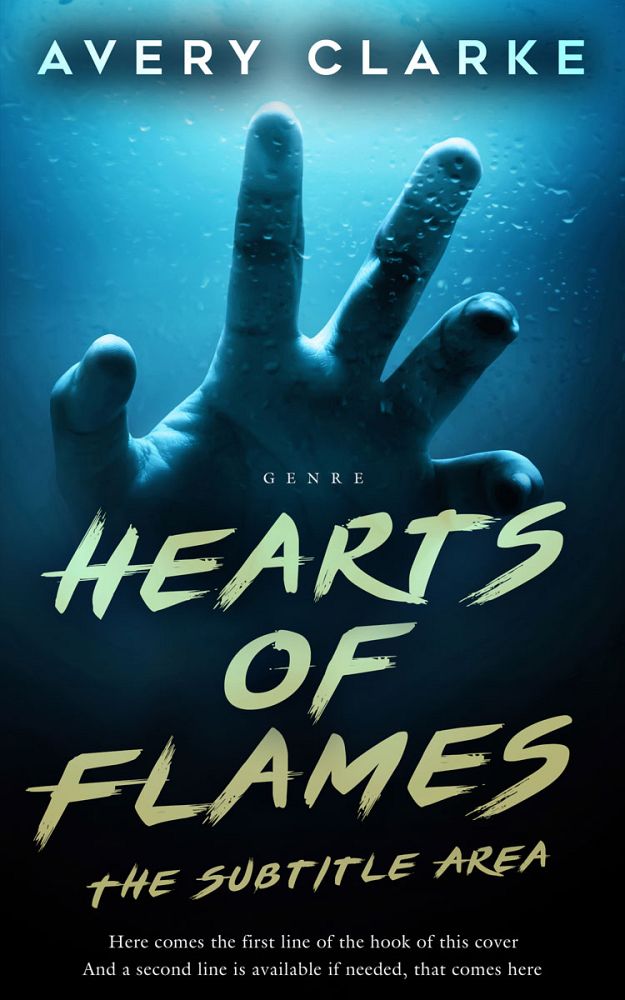 Front view of Black Pearl #30382 - Premade Horror Book Cover | BookCoverZone