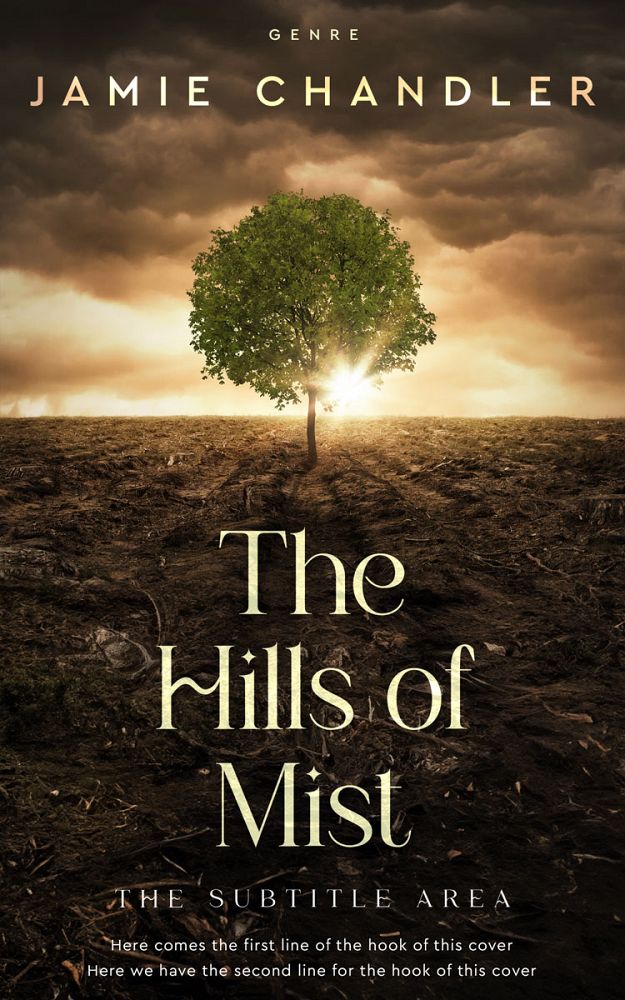 Front view of Oil #31032 - Premade Nature Book Cover | BookCoverZone