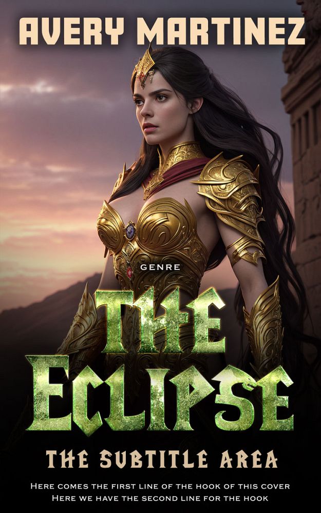Front view of Zeus #31264 - Premade Fantasy Book Cover | BookCoverZone