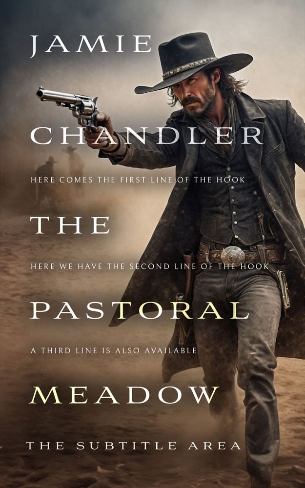 Front view of Taupe #31496 - Premade Action & Adventure Book Cover | BookCoverZone