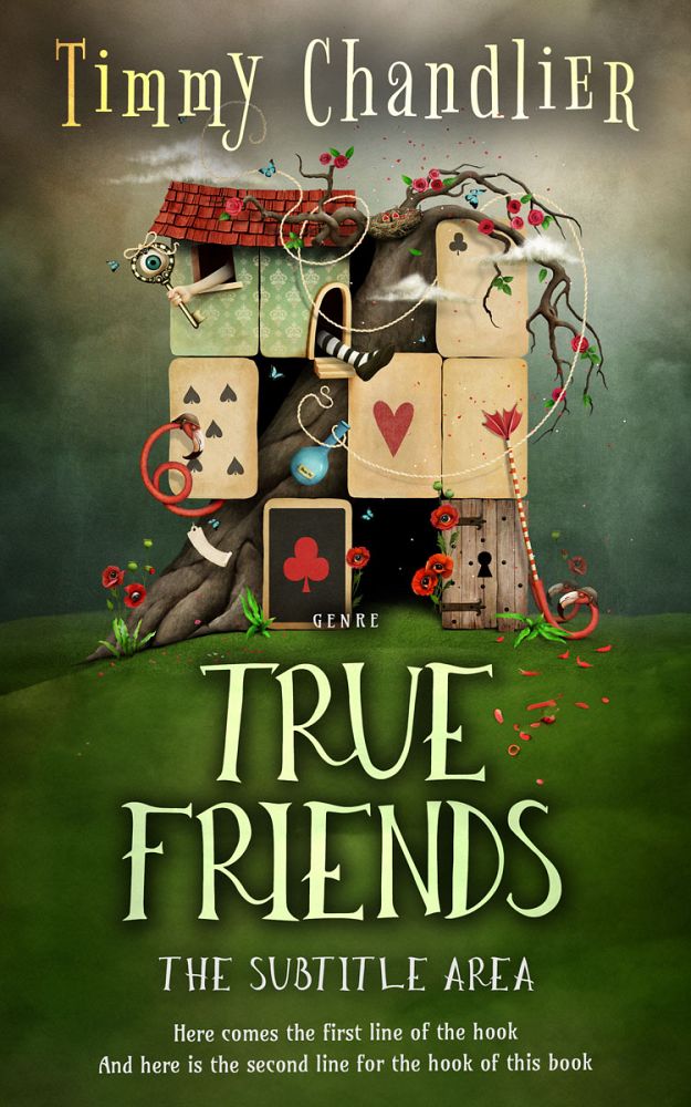 Front view of Woodland #31699 - Premade Surreal Book Cover | BookCoverZone