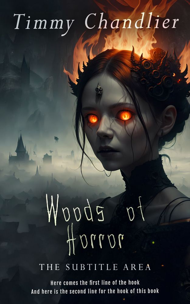 Front view of Shark #31717 - Premade Fantasy Book Cover | BookCoverZone