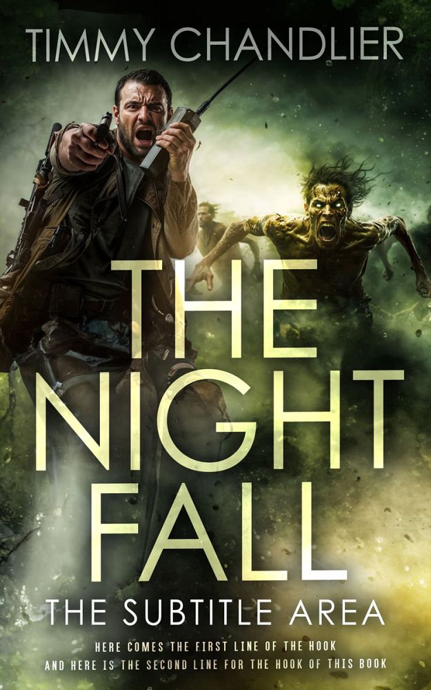 Front view of Rangitoto #31774 - Premade Apocalyptica Book Cover | BookCoverZone