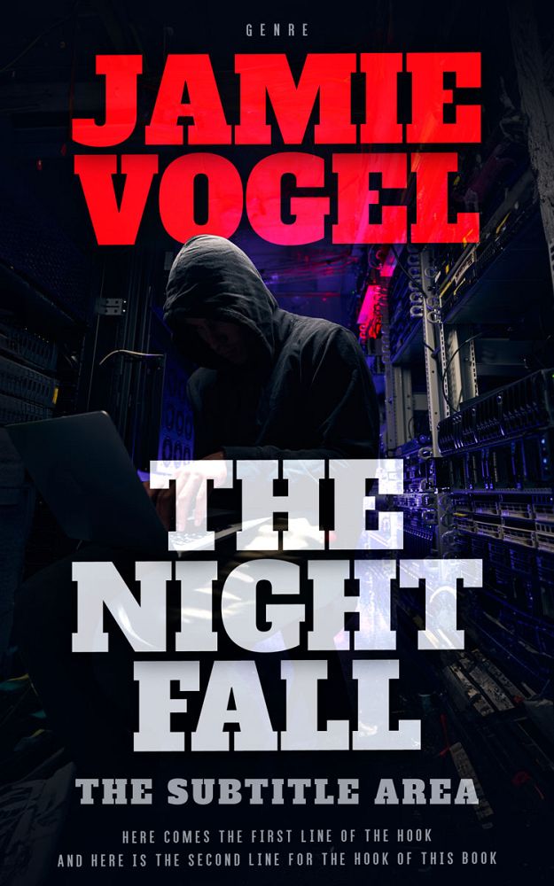 Front view of Ebony #31790 - Premade Science Fiction Book Cover | BookCoverZone