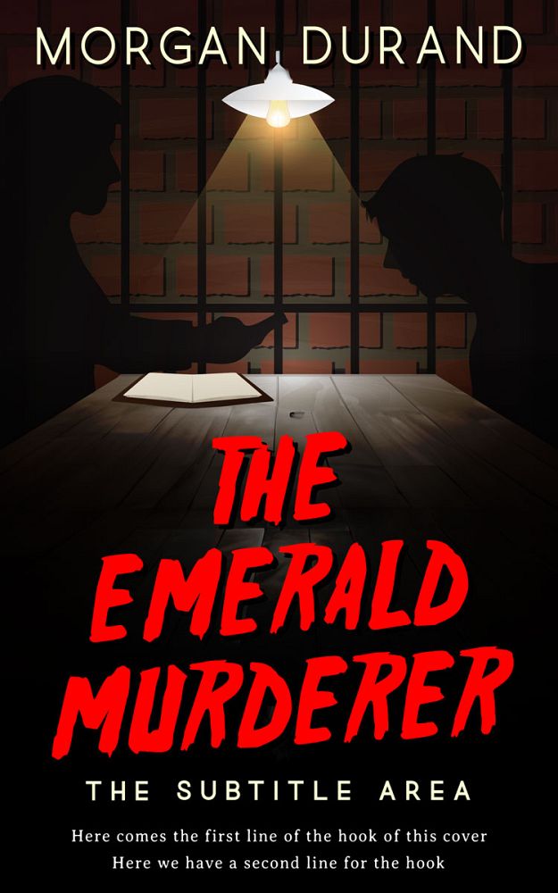 Front view of Cinnabar #32077 - Premade Mystery & Thriller & Suspense Book Cover | BookCoverZone