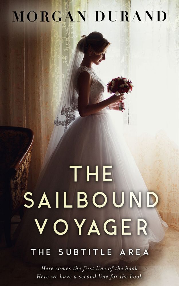 Front view of Satin Linen #32154 - Premade Romance Book Cover | BookCoverZone
