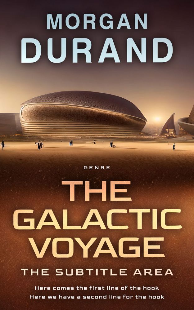 Front view of Metallic Bronze #32179 - Premade Science Fiction Book Cover | BookCoverZone