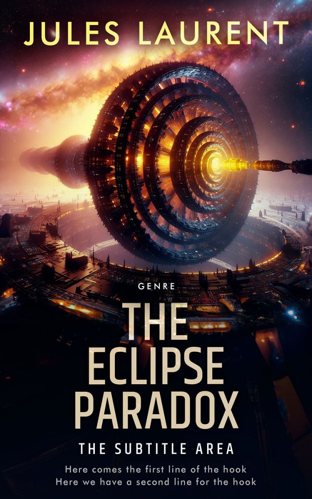 Front view of Tan #32192 - Premade Science Fiction Book Cover | BookCoverZone