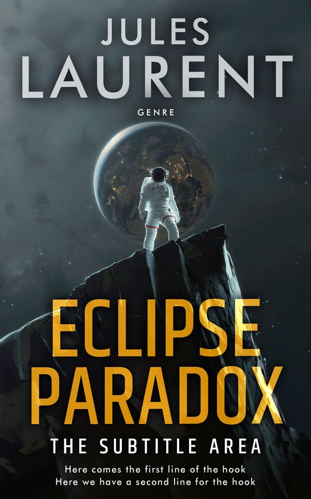 Front view of Outer Space #32194 - Premade Science Fiction Book Cover | BookCoverZone