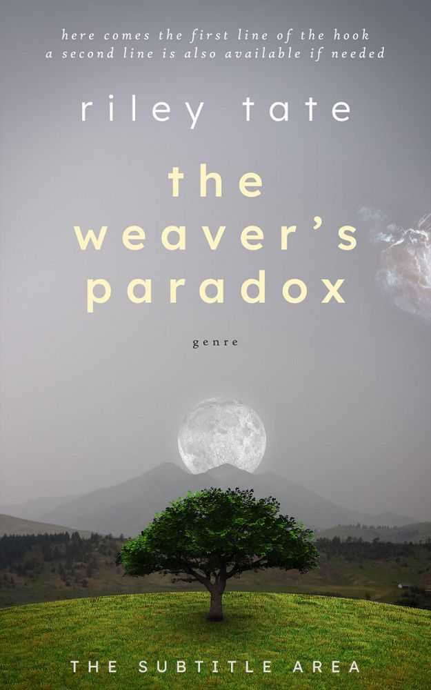Front view of Spun Pearl #32314 - Premade Surreal Book Cover | BookCoverZone