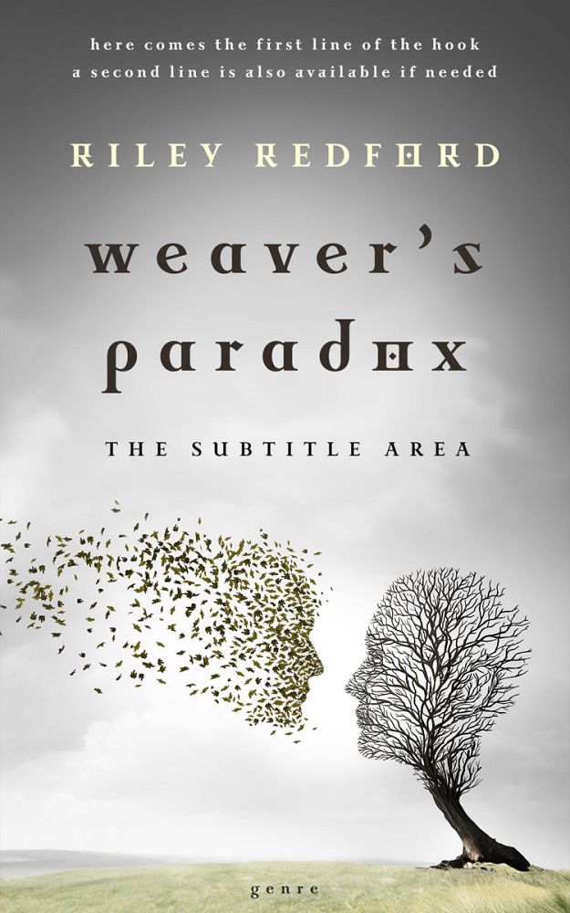 Front view of Quill Gray #32315 - Premade Poetry Book Cover | BookCoverZone