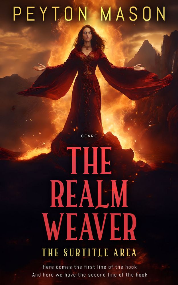 Front view of Raw Sienna #32333 - Premade Fantasy Book Cover | BookCoverZone