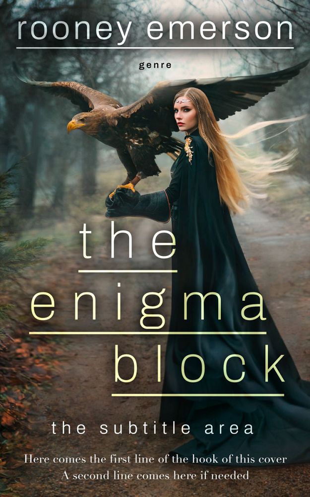 Front view of Heavy Metal #32401 - Premade Fantasy Book Cover | BookCoverZone