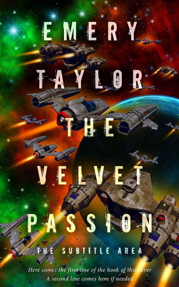 Front view of Black Olive #32488 - Premade Science Fiction Book Cover | BookCoverZone