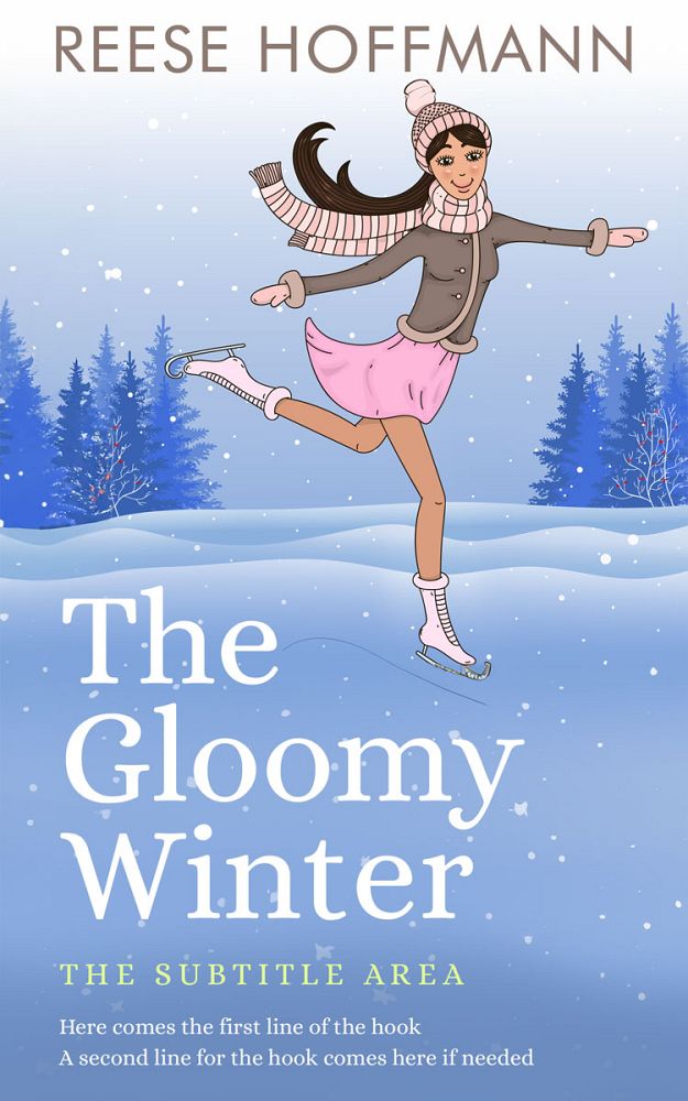 Front view of Polo Blue #32539 - Premade Chick Lit Book Cover | BookCoverZone