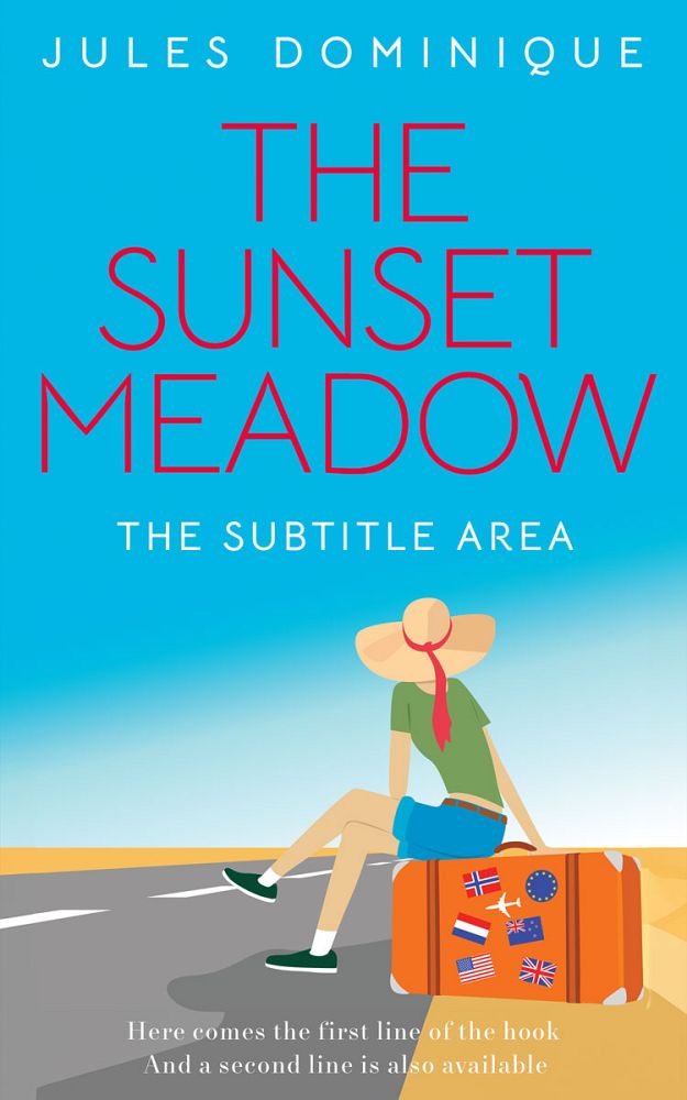 Front view of Cerulean #32630 - Premade Travel Book Cover | BookCoverZone