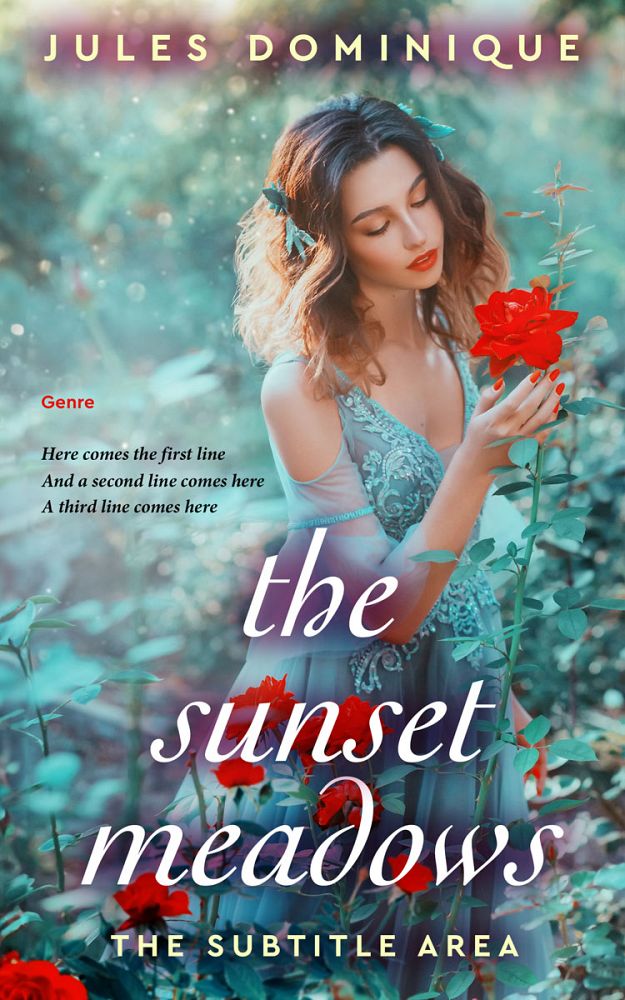 Front view of Juniper #32637 - Premade Fantasy Book Cover | BookCoverZone