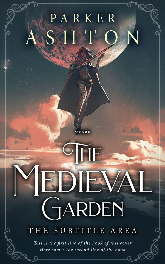 Front view of Outer Space #32801 - Premade Fantasy Book Cover | BookCoverZone