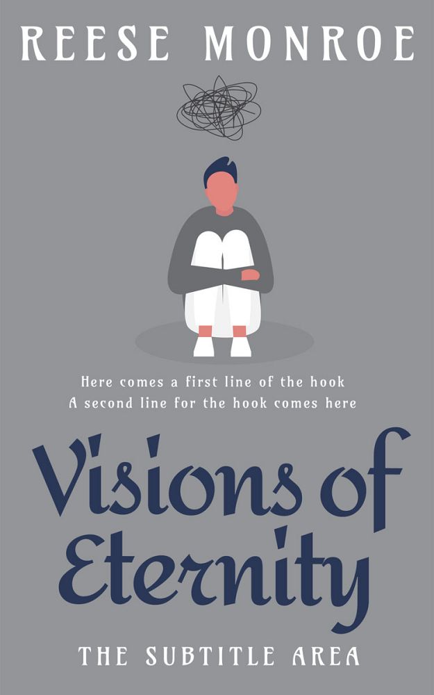 Front view of Oslo Gray #32845 - Premade Teen & Young Adult Book Cover | BookCoverZone