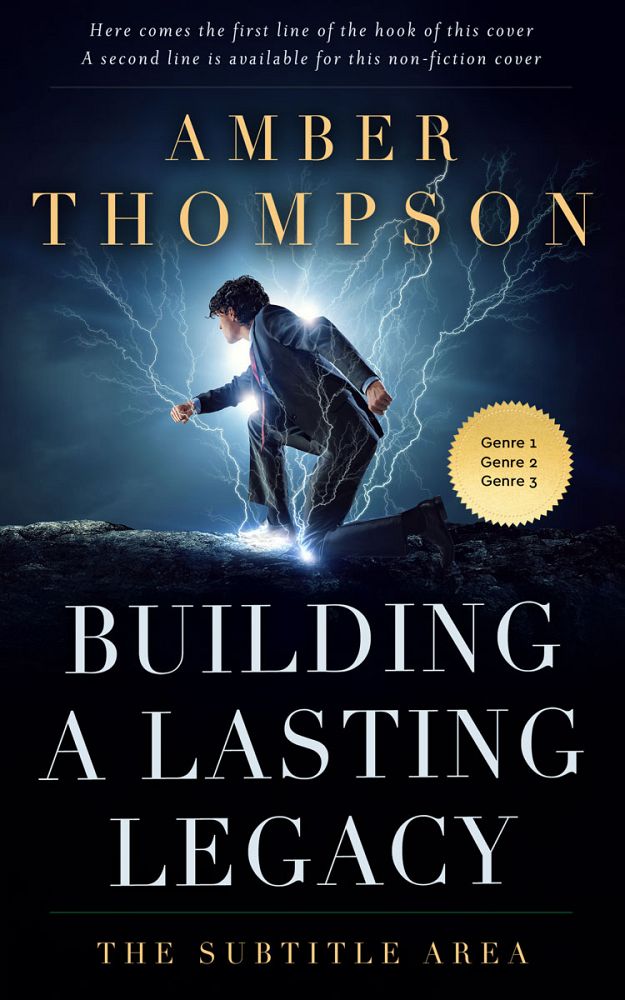 Front view of Ebony #32880 - Premade Mystery & Thriller & Suspense Book Cover | BookCoverZone