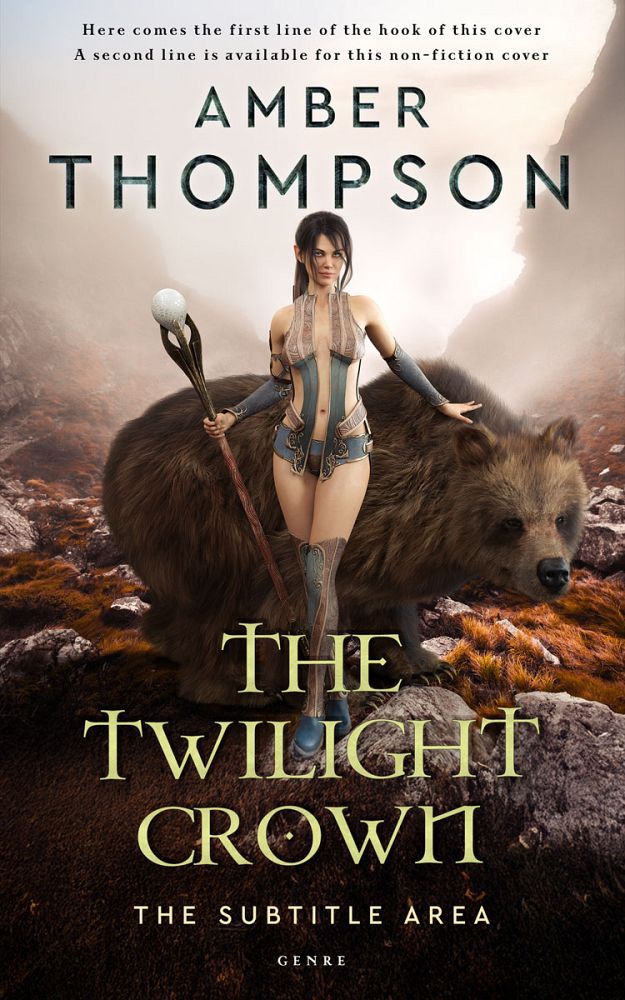 Front view of Pearl Bush #32952 - Premade Fantasy Book Cover | BookCoverZone