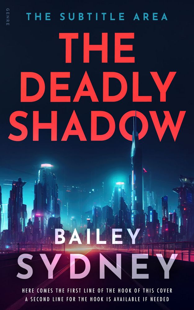 Front view of Ebony #33303 - Premade Science Fiction Book Cover | BookCoverZone