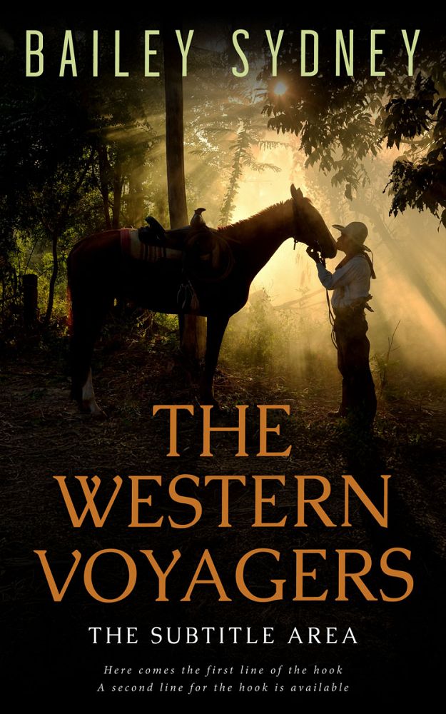 Front view of Twine #33515 - Premade Western Book Cover | BookCoverZone