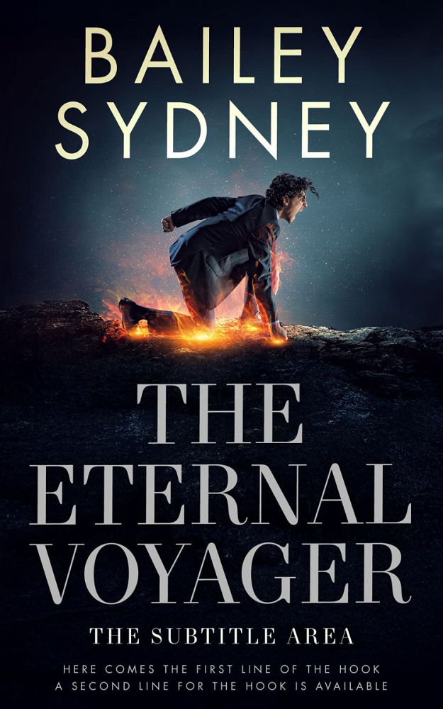 Front view of Vulcan #33527 - Premade Fantasy Book Cover | BookCoverZone