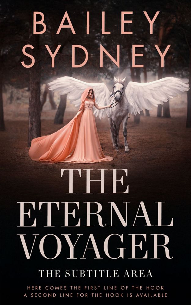 Front view of Eunry #33532 - Premade Fantasy Book Cover | BookCoverZone