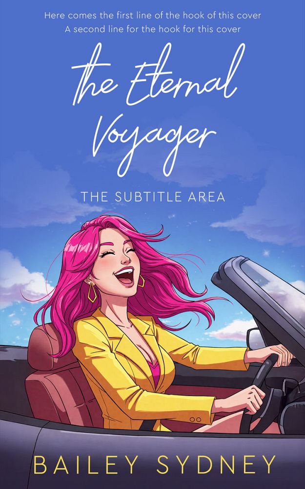 Front view of Indigo #335674 - Premade Travel Book Cover | BookCoverZone