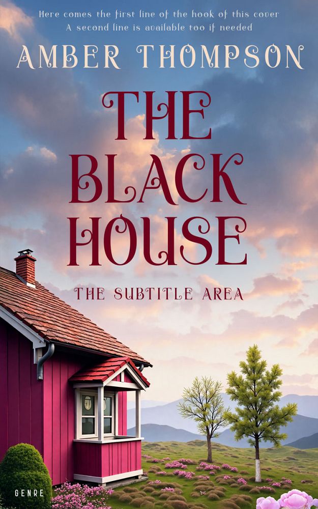 Front view of Pink Swan #335801 - Premade Literary Fiction Book Cover | BookCoverZone