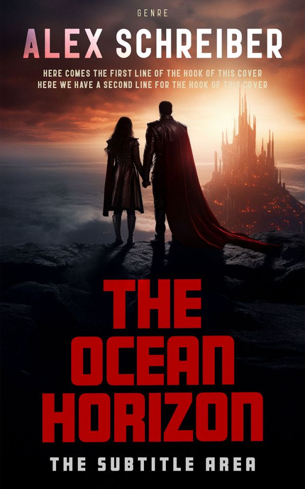 Front view of Cocoa Brown #335911 - Premade Fantasy Book Cover | BookCoverZone