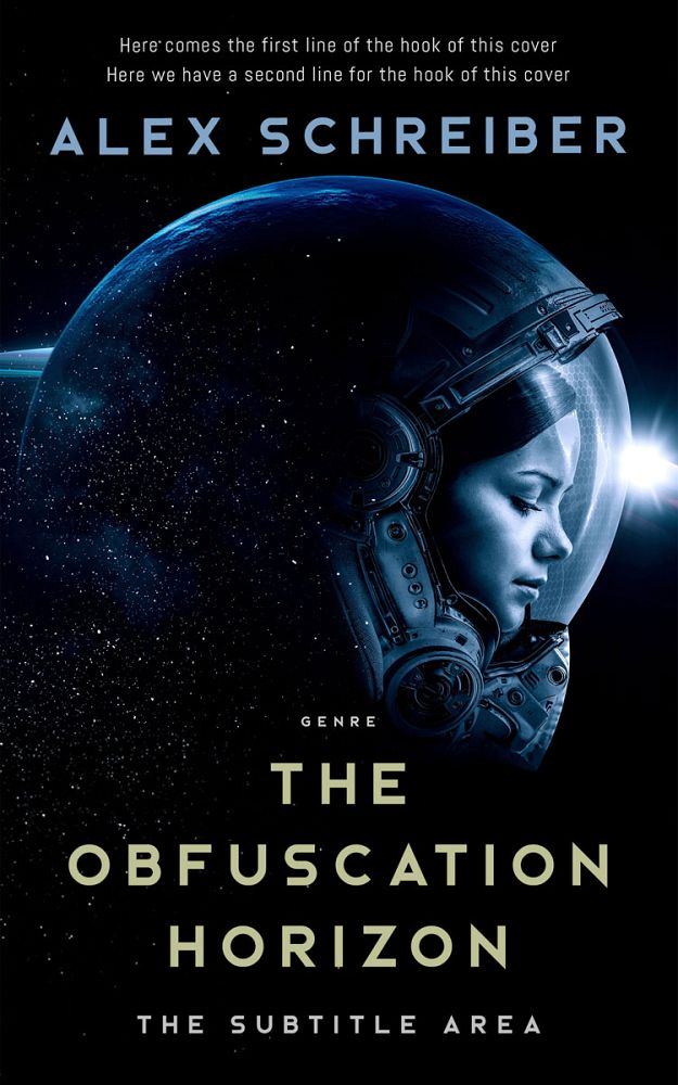 Front view of Ebony #335961 - Premade Science Fiction Book Cover | BookCoverZone