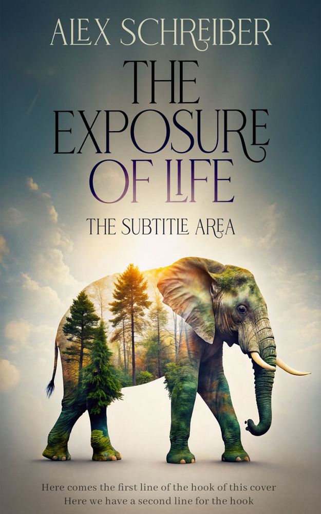 Front view of Nomad #33614 - Premade Surreal Book Cover | BookCoverZone