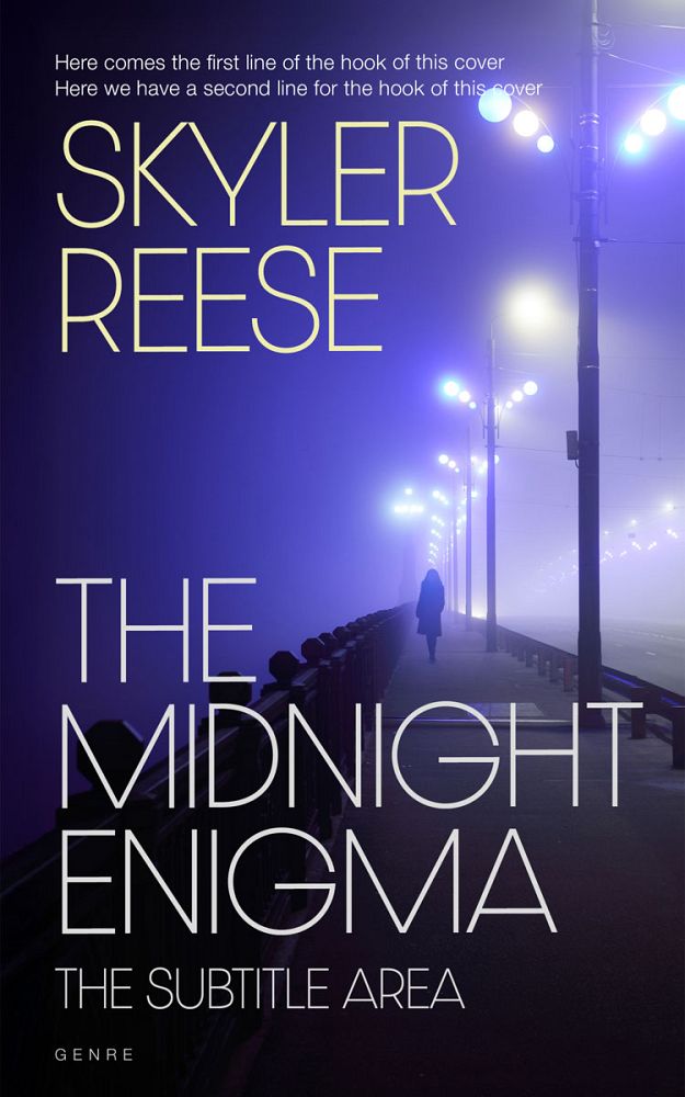 Front view of Ebony #33875 - Premade Mystery & Thriller & Suspense Book Cover | BookCoverZone