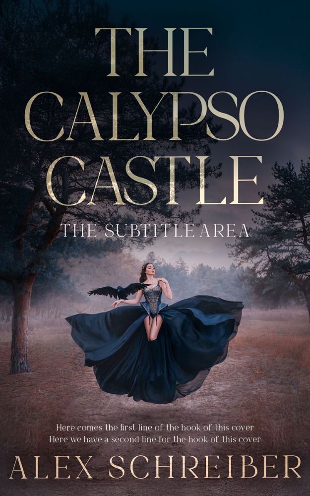 Front view of Shark #34326 - Premade Fantasy Book Cover | BookCoverZone