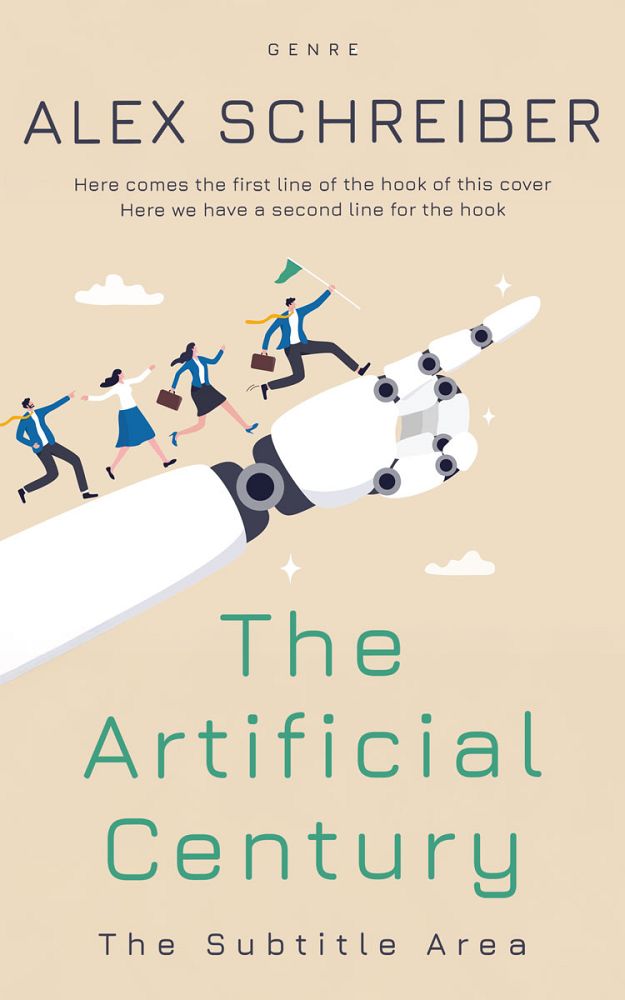 Front view of Double Spanish White #34641 - Premade Science Fiction Book Cover | BookCoverZone