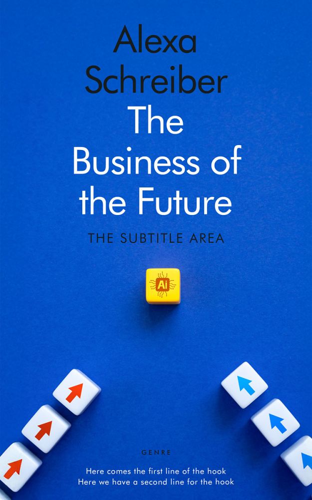 Front view of Science Blue #34671 - Premade Business Book Cover | BookCoverZone