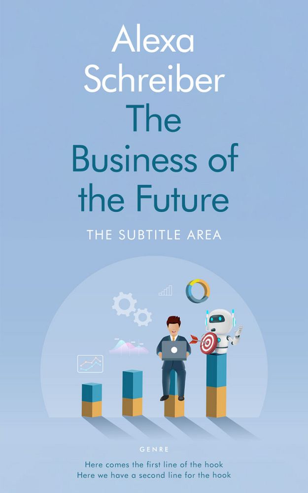 Front view of Regent St Blue #34672 - Premade Self-Improvement & Self-Help Book Cover | BookCoverZone