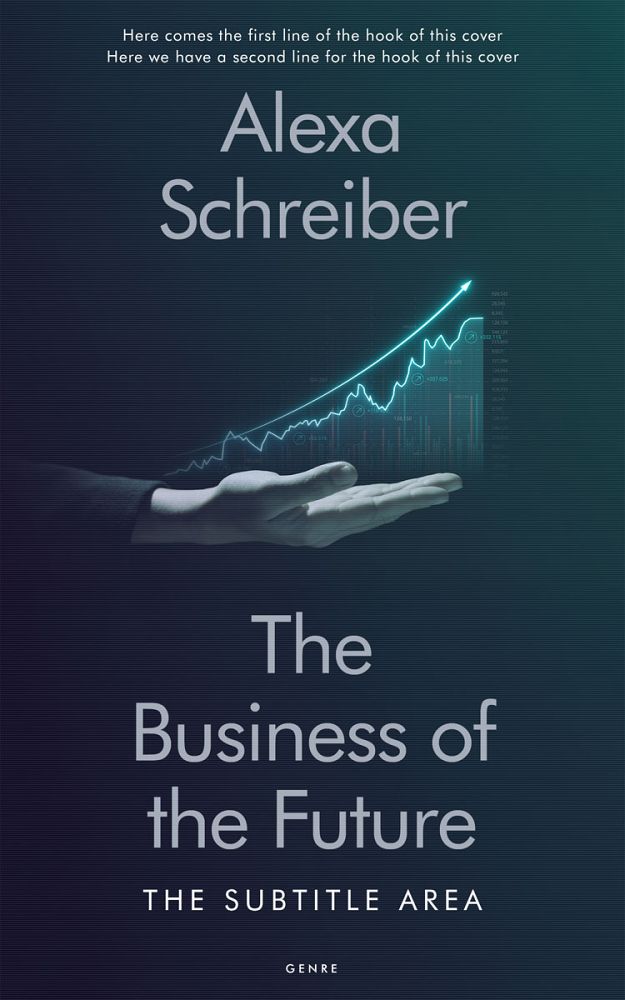 Front view of Gable Green #34678 - Premade Business Book Cover | BookCoverZone