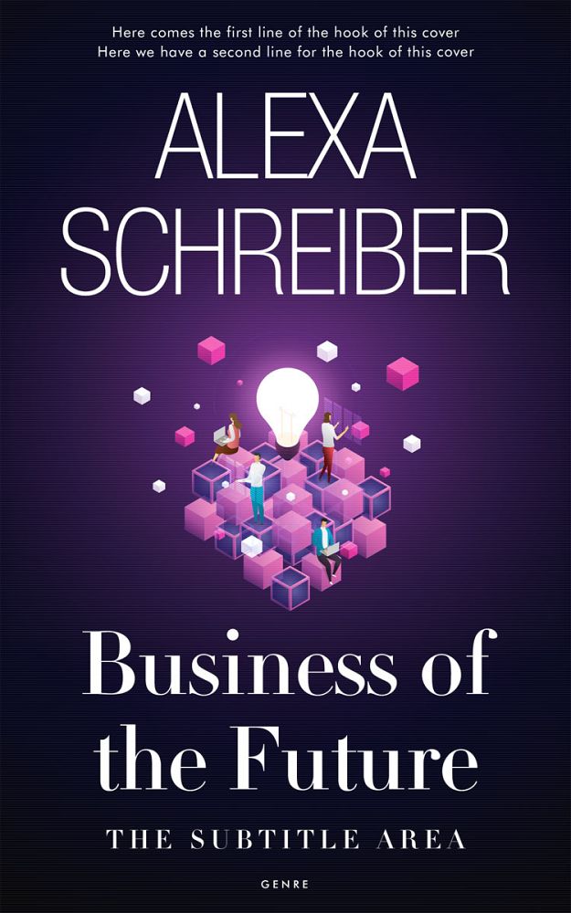 Front view of Ebony #34680 - Premade Business Book Cover | BookCoverZone