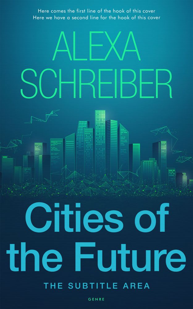 Front view of Deep Sea Green #34681 - Premade Business Book Cover | BookCoverZone