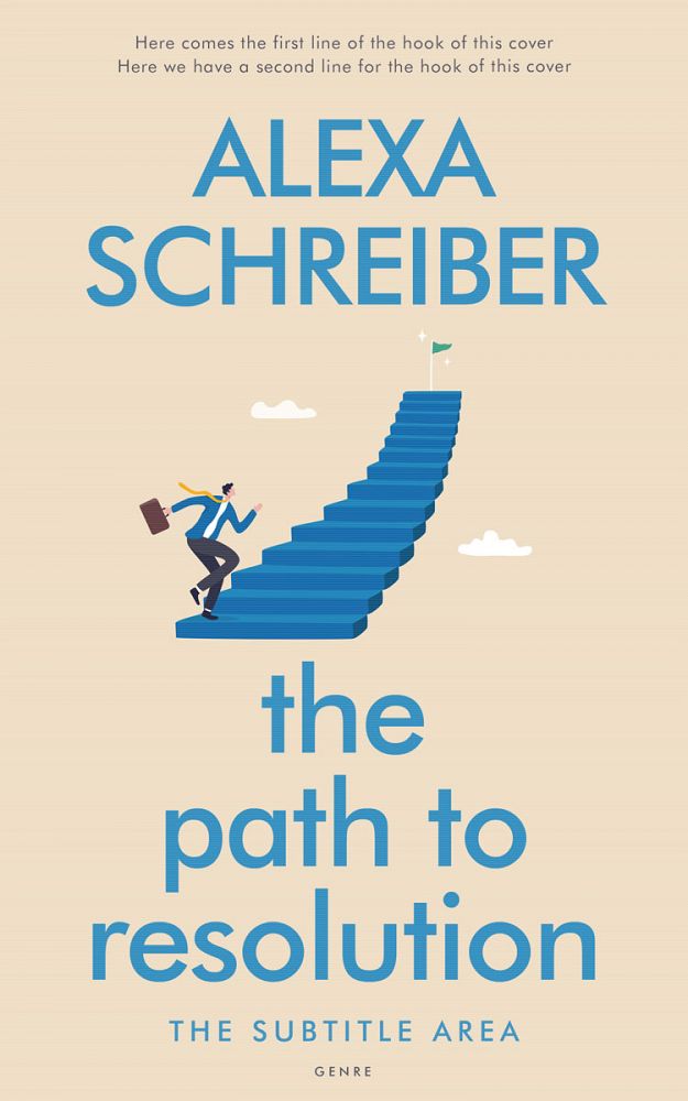 Front view of Double Spanish White #34689 - Premade Self-Improvement & Self-Help Book Cover | BookCoverZone