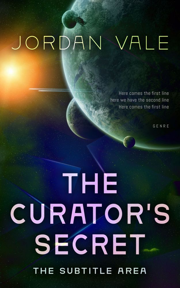 Front view of Aztec #34708 - Premade Science Fiction Book Cover | BookCoverZone
