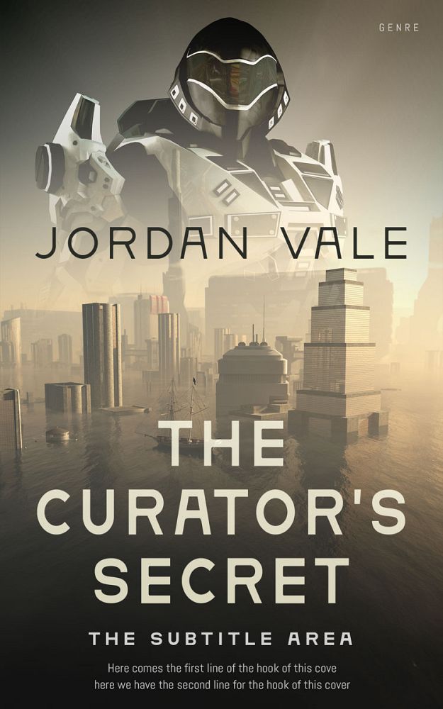 Front view of Armadillo #34711 - Premade Science Fiction Book Cover | BookCoverZone