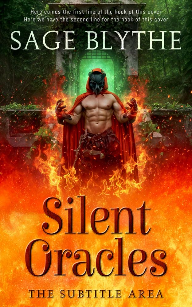 Front view of Black Olive #34892 - Premade Fantasy Book Cover | BookCoverZone