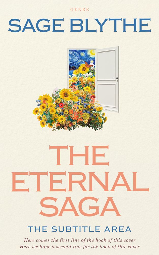 Front view of Ecru White #34921 - Premade Fantasy Book Cover | BookCoverZone