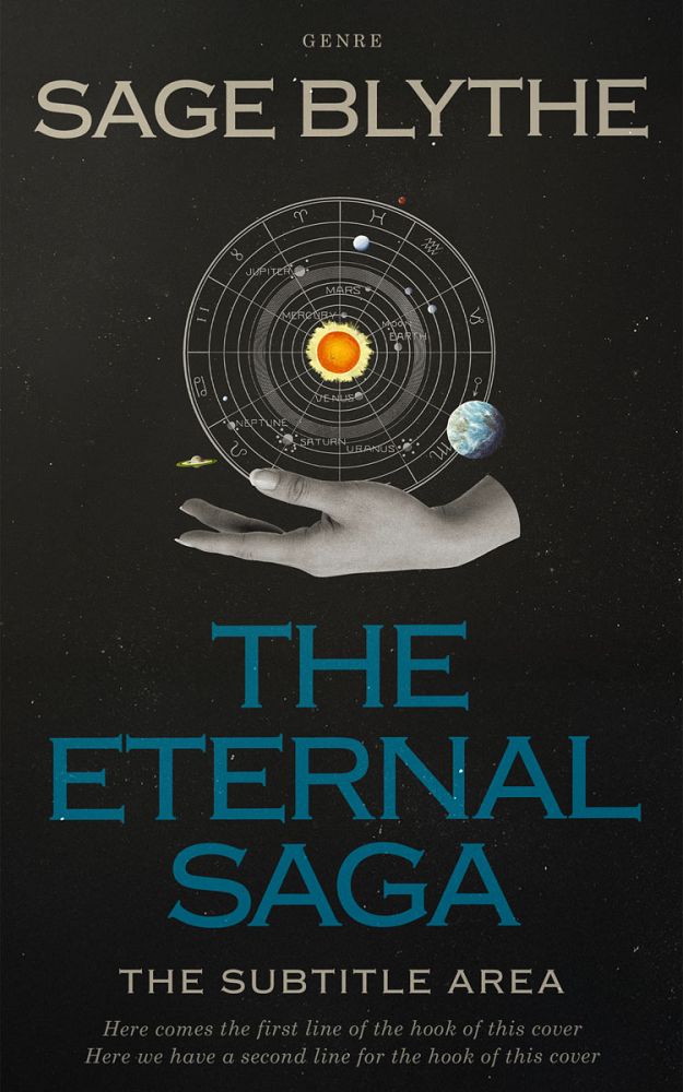 Front view of Outer Space #34922 - Premade Science Fiction Book Cover | BookCoverZone