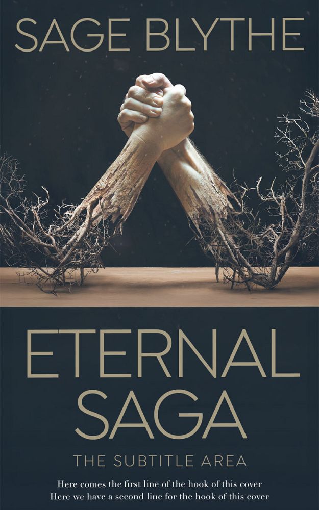 Front view of Ebony Clay #34930 - Premade Fantasy Book Cover | BookCoverZone